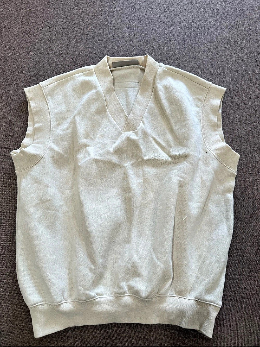 Essentials Fear of God Sleeveless Vest in Cream
